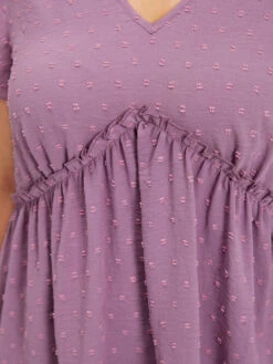 Polka Dot V Neck Ruffles Tassel Trim Tank Top -Bloomchic Shop 405061492 te