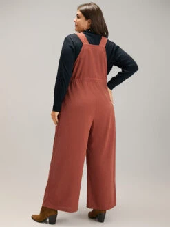 Plain Textured Drawstring Adjustable Straps Jumpsuit -Bloomchic Shop 407107151 pt 2f8a92c6 5a8e 4cfd a366 dc8ed7a0ef0e
