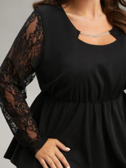 Guipure Lace Metal Detail Cut Out Hanky Hem Blouse 12 Guipure Lace Metal Detail Cut Out Hanky Hem Blouse -Bloomchic Shop 41576122 yk d97b1666 700d 4b52 849c fec6aaf3dd09