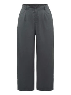 Plain Pockec Straight Leg Zipper Fly Pants -Bloomchic Shop 420963297 fv 74117ab2 3bf8 45e5 892e dfcefaaecd25