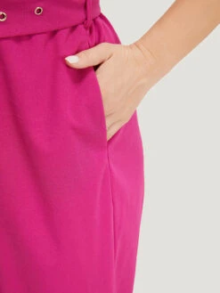 Plain Pocket Wrap Buckle Belt Jumpsuit -Bloomchic Shop 433063117 mr f8f09088 426f 44a7 80a1 a2f4a30f42d5