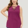 Solid Cut Out Tank Top -Bloomchic Shop 447093066 nz b8c08d45 98a7 4d2e ab75 b7f30a3cb640