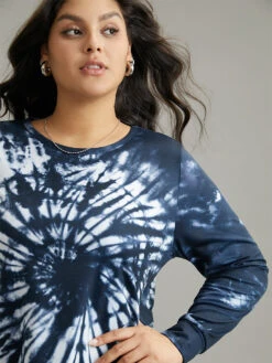 Tie Dye Long Sleeve Crew Neck Sweatshirt 14 Tie Dye Long Sleeve Crew Neck Sweatshirt -Bloomchic Shop 454659537 qz