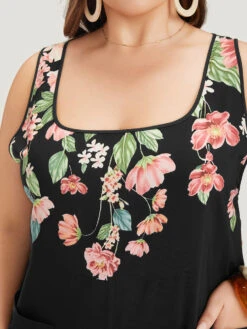 Floral Square Neck Zip Back Pocket Jumpsuit -Bloomchic Shop 4643823 tq 9025e240 f0a9 46c4 8eda fbab79d2f9ae