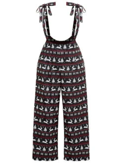 Christmas Elk Print Elastic Waist Knot Jumpsuit 15 Christmas Elk Print Elastic Waist Knot Jumpsuit -Bloomchic Shop 464738264 sw 36a0c6bb 7588 4ba8 8921 75a2315cd0bf