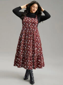 Floral Print Adjustable Straps Elastic Waist Cami Dress 10 Floral Print Adjustable Straps Elastic Waist Cami Dress -Bloomchic Shop 468532693 ap