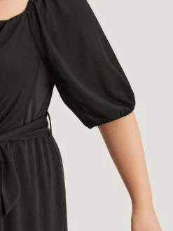 Plain Square Neck Pocket Belted Zipper Jumpsuit -Bloomchic Shop 47003384 zi 7f8b0dc7 184a 454a bbee 9536925c2119