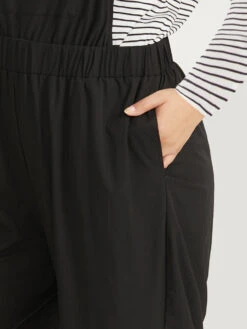 Solid Pocket Back Crisscross Elastic Waist Jumpsuit 18 Solid Pocket Back Crisscross Elastic Waist Jumpsuit -Bloomchic Shop 471589665 eg