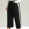 Sequin Patchwork Pocket Wide Leg Pants -Bloomchic Shop 476606050 og