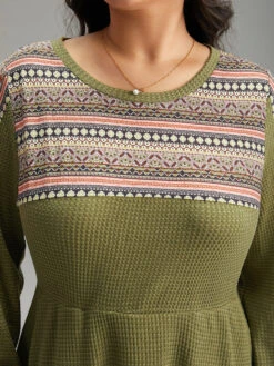 Boho Print Striped Patchwork Waffle Knit Dress 17 Boho Print Striped Patchwork Waffle Knit Dress -Bloomchic Shop 485967472 nf 7bf64c31 4ac5 4a07 b27f 16d6a5a52800