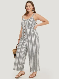 Striped Print Button Pocket Detail Cami Jumpsuit 13 Striped Print Button Pocket Detail Cami Jumpsuit -Bloomchic Shop 490951053 kv b0a78a6e 35fe 44da b3d9 6545057e3de3