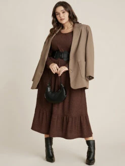 Solid Pocket Rib Knit Ruffle Hem Dress Without Belt 24 Solid Pocket Rib Knit Ruffle Hem Dress Without Belt -Bloomchic Shop 4 fd06a742 2f02 48aa 9a95 aade8cd9b96a