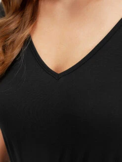 Striped Contrast V Neck Pocket Elastic Waist Jumpsuit 16 Striped Contrast V Neck Pocket Elastic Waist Jumpsuit -Bloomchic Shop 504782142 nr