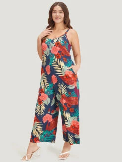 Floral Print Pocket Cami Jumpsuit -Bloomchic Shop 505650783 wf 90fcd0e2 8bd8 411e a04b 871841204764