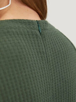 Plain Waffle Knit Pocket Button Detail Notched Jumpsuit 18 Plain Waffle Knit Pocket Button Detail Notched Jumpsuit -Bloomchic Shop 509222835 ir