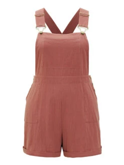 Plain Pocket Button Side Overall Jumpsuit 23 Plain Pocket Button Side Overall Jumpsuit -Bloomchic Shop 511018755 ox