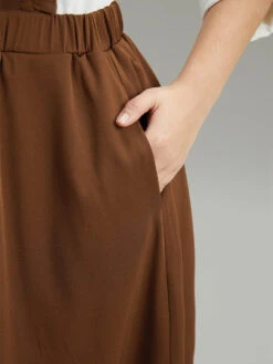 Elastic Waist Button Detail Frill Trim Overall Skirt -Bloomchic Shop 519281119 rw ef6024b3 42a9 4981 b927 c20aab42e6a4
