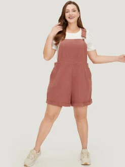 Plain Pocket Button Side Overall Jumpsuit 17 Plain Pocket Button Side Overall Jumpsuit -Bloomchic Shop 523903455 bp