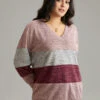 Heather Colorblock Long Sleeve Sweatshirt -Bloomchic Shop 526877567 zz