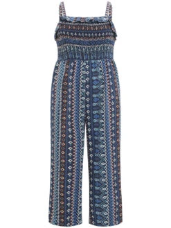 Boho Print Shirred Pocket Elastic Wais Ruffle Trim Cami Jumpsuit 19 Boho Print Shirred Pocket Elastic Wais Ruffle Trim Cami Jumpsuit -Bloomchic Shop 532290518 ja 43b8142e 01f6 43d1 9587 e548fc762ac6