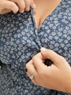 Ditsy Floral Ruffle Wrap Pocket Belted Romper -Bloomchic Shop 540113269 vb 5439f34a 3031 487a 8bb9 d0a2f258ac4e