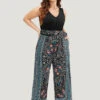 Paisley Patchwork Zipper Pocket Belted Tank Jumpsuit 1 Paisley Patchwork Zipper Pocket Belted Tank Jumpsuit -Bloomchic Shop 546422091 bm