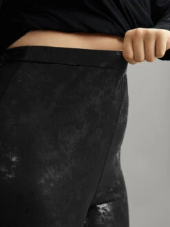 Vintage PU Leather Glitter Skinny Leggings 15 Vintage PU Leather Glitter Skinny Leggings -Bloomchic Shop 547407349 pj