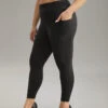 Plain Ruched Side Pocket Wideband Waist Leggings 1 Plain Ruched Side Pocket Wideband Waist Leggings -Bloomchic Shop 552517223 io