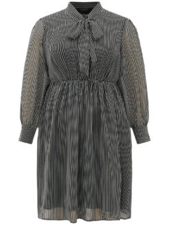 Striped Mesh Elastic Waist Knot Neck Dress 19 Striped Mesh Elastic Waist Knot Neck Dress -Bloomchic Shop 564621653 fr a1ac48ce 903c 492b aa3a 3b891f95a6c1