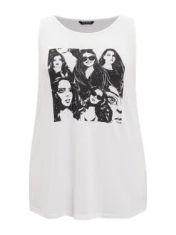 Figure Print Sleeveless Tank Top -Bloomchic Shop 566459503 gw