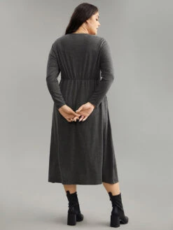 Solid Button Up Pocket Dress -Bloomchic Shop 568203460 op de729491 ea22 4ac2 8089 24407664b080