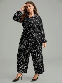 Halloween Art & Design Belted Pocket Jumpsuit -Bloomchic Shop 57809943 fs