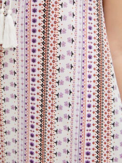 Bandana Print Tassels Lace Tank Top -Bloomchic Shop 589306985 ma