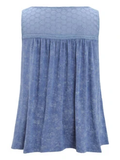 Solid Plicated Detail Crochet Lace Tank Top -Bloomchic Shop 589484107 yq ee51cb4a b9d7 439d bd89 730236ae389a