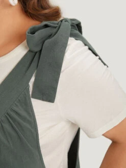 Plain Bowknot Gathered Pocket Overall Jumpsuit 15 Plain Bowknot Gathered Pocket Overall Jumpsuit -Bloomchic Shop 591496305 mq