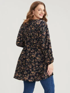 Floral Wrap Lantern Sleeve High Low Hem Blouse Without Hat 15 Floral Wrap Lantern Sleeve High Low Hem Blouse Without Hat -Bloomchic Shop 5 ab207cba a13f 442a a71b f8d8d132c11b