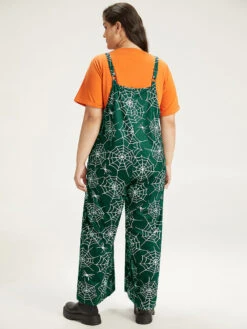 Halloween Spider Web Print Pocket Overall Cami Jumpsuit -Bloomchic Shop 604571174 mc cd58d62e 6cbf 40b3 86ac 62aa203a0150