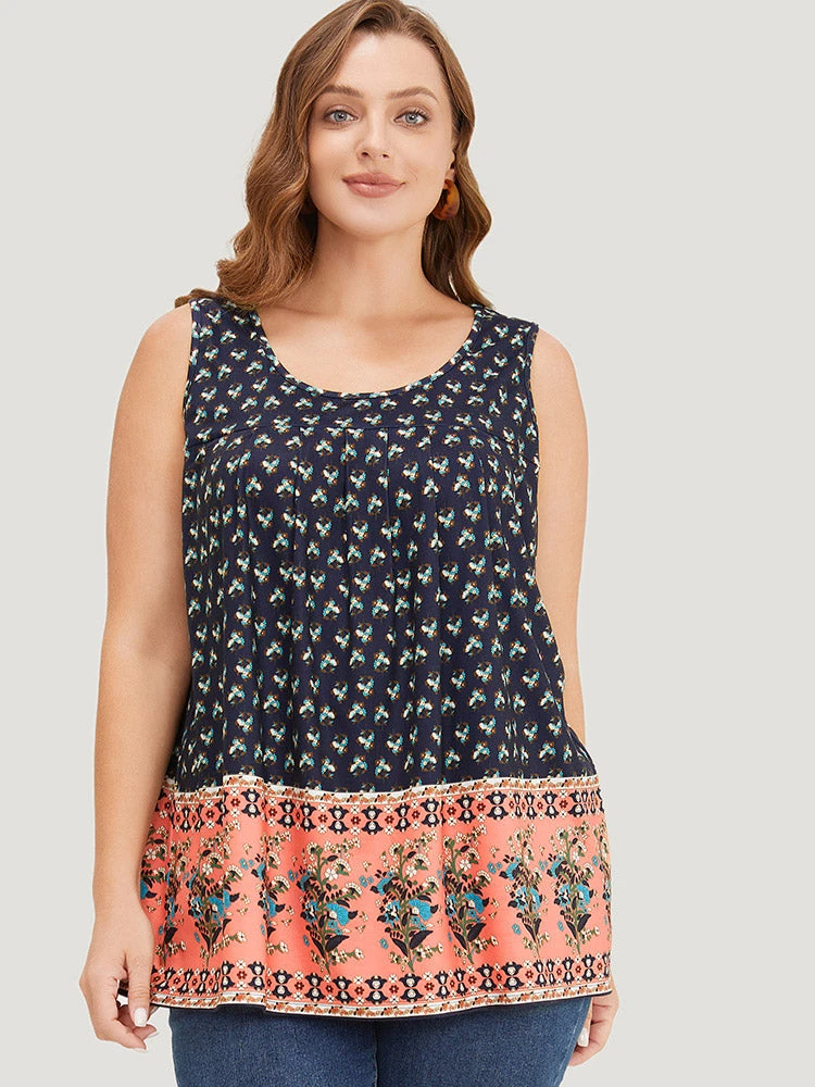 Bandana Print Round Neck Tank Top 4 Bandana Print Round Neck Tank Top - Image 2