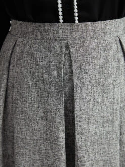 Plain Texture Pleated Pocket Cropped Skirt 16 Plain Texture Pleated Pocket Cropped Skirt -Bloomchic Shop 615438999 ru