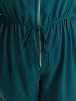 Notched Zipper Gathered Drawstring Jumpsuit -Bloomchic Shop 616333818 tj d4b13141 52fe 4635 97c7 f48eb9566636