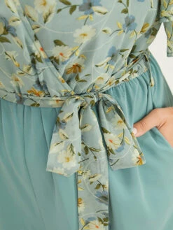 Floral Tiered Sleeve Belt Ruffle Pocket Wrap Jumpsuit 16 Floral Tiered Sleeve Belt Ruffle Pocket Wrap Jumpsuit -Bloomchic Shop 625437252 fc 271240f9 67d0 417a 8e8a e36edd30a945