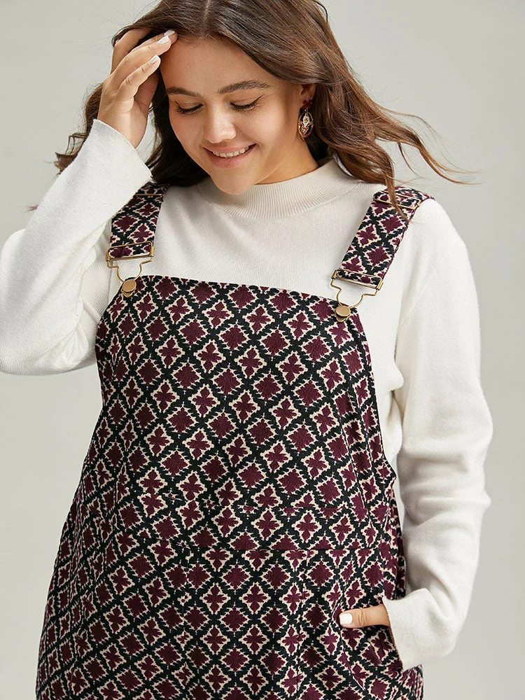 Christmas Geometric Adjustable Straps Jumpsuit 8 Christmas Geometric Adjustable Straps Jumpsuit - Image 6