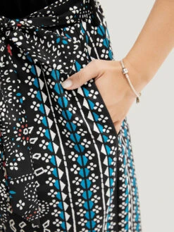 Paisley Patchwork Zipper Pocket Belted Tank Jumpsuit 21 Paisley Patchwork Zipper Pocket Belted Tank Jumpsuit -Bloomchic Shop 633773729 hq