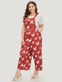 Floral Print Pocket Crossover Back Overall Jumpsuit 13 Floral Print Pocket Crossover Back Overall Jumpsuit -Bloomchic Shop 639414923 py