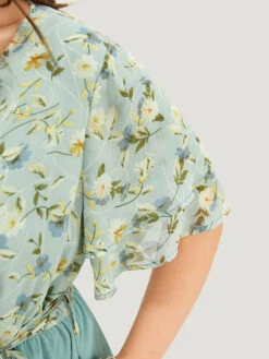 Floral Tiered Sleeve Belt Ruffle Pocket Wrap Jumpsuit 17 Floral Tiered Sleeve Belt Ruffle Pocket Wrap Jumpsuit -Bloomchic Shop 643724647 pl 0a808bfb 6d26 4ff7 93df 030ebb930f35