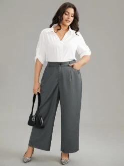 Plain Pockec Straight Leg Zipper Fly Pants -Bloomchic Shop 646479070 gm ebda1af8 1b4a 4095 9a9d 97fb80c07ab9