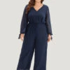 Polka Dot Mesh Ties Lantern Sleeve Jumpsuit 2 Polka Dot Mesh Ties Lantern Sleeve Jumpsuit -Bloomchic Shop 652549466 jd