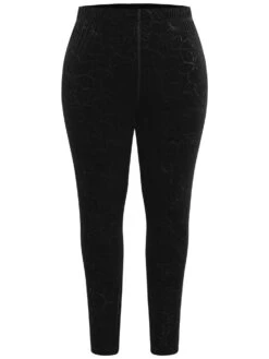 Velvet Silhouette Floral Print High Rise Leggings 11 Velvet Silhouette Floral Print High Rise Leggings -Bloomchic Shop 662660143 uf
