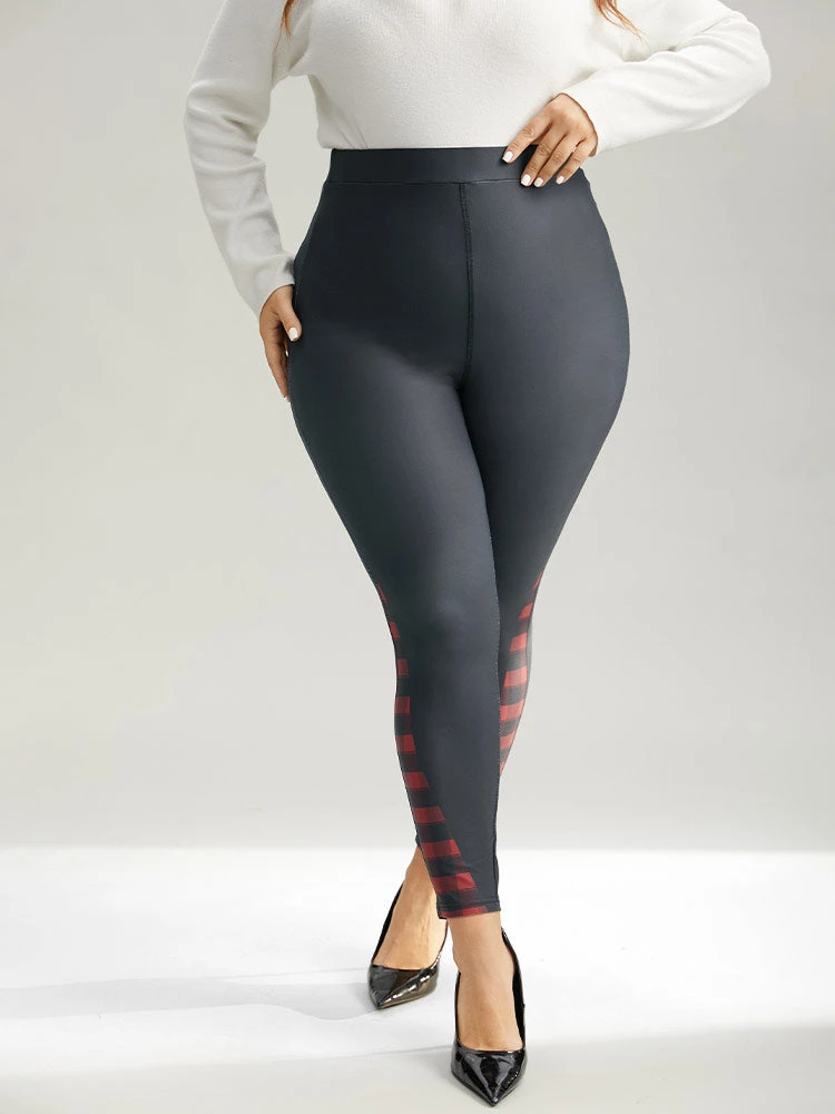 Supersoft Essentials Plaid Patchwork High Rise Leggings 7 Supersoft Essentials Plaid Patchwork High Rise Leggings - Image 5