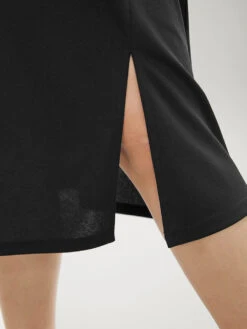 Plain Pearl Beaded Detail Split Side Skirt 14 Plain Pearl Beaded Detail Split Side Skirt -Bloomchic Shop 669475346 ow